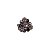 Anel ajustável Leticia Sarabia flor cristal mix preto A8085 - Imagem 1