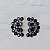 Brinco Leticia Sarabia meia lua cristal mix preto B9164 - Imagem 4