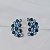 Brinco Leticia Sarabia meia lua cristal mix azul B9164 - Imagem 3
