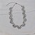 Colar Leticia Sarabia meia flor cristal prateado CL9161 - Imagem 3