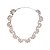 Colar Leticia Sarabia meia flor cristal prateado CL9161 - Imagem 1