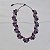 Colar Leticia Sarabia meia flor cristal mix roxo CL9161 - Imagem 3