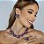 Colar Leticia Sarabia meia flor cristal mix roxo CL9161 - Imagem 2