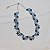 Colar Leticia Sarabia meia flor cristal mix azul CL9161 - Imagem 3