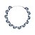 Colar Leticia Sarabia meia flor cristal mix azul CL9161 - Imagem 1