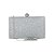 Clutch retangular prata E-52 - Imagem 2
