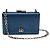 Clutch Isla retangular cetim azul - Imagem 1