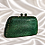 Bolsa Clutch de Festa Verde com Strass e Alça de Corrente - Imagem 5