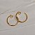Brinco pressão argola m ouro semijoia 6184005 - Imagem 2