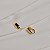 Brinco pressão mini retangular ouro semijoia 6788605 - Imagem 1