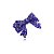 Presilha Bianca laço p acrílico roxo poá 00 225 - Imagem 1
