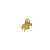 Piranha de cabelo mini Bianca acrílico glitter dourado 05 156 - Imagem 3