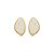 Brinco SD Sheila Morais orgânico resina off white m ouro vintage - Imagem 1
