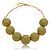 Colar SD Sheila Morais resinas verde pistache ouro vintage - Imagem 1