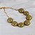 Colar SD Sheila Morais resinas verde pistache ouro vintage - Imagem 3