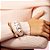 Bracelete esmaltado ouro semijoia - Imagem 1
