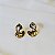Brinco Claudia Arbex line organic cristal ouro vintage - Imagem 3