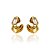 Brinco Claudia Arbex line organic cristal ouro vintage - Imagem 1