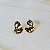 Brinco Claudia Arbex line organic cristal ouro vintage - Imagem 5