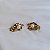 Brinco Claudia Arbex line organic pérola ouro vintage - Imagem 5