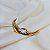 Bracelete Claudia Arbex line organic cristal ouro vintage - Imagem 3