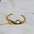 Bracelete Claudia Arbex line organic cristal ouro vintage - Imagem 2
