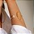 Bracelete Lita Raies pérola ouro semijoia - Imagem 2