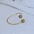 Bracelete Lita Raies esferas cristais ouro semijoia - Imagem 4