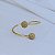 Bracelete Lita Raies esferas cristais ouro semijoia - Imagem 3