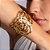 Bracelete Lita Raies elos ouro vintage semijoia - Imagem 2