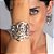 Bracelete Lita Raies elos prata vintage semijoia - Imagem 3