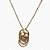 Colar Lita Raies elos ouro vintage semijoia - Imagem 1
