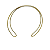 Colar choker Lita Raies ouro semijoia - Imagem 1