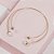 Colar choker Lita Raies esferas e pérolas shell ouro semijoia - Imagem 3