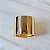Bracelete largo liso ouro semijoia - Imagem 3