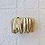Bracelete ondas ouro acetinado semijoia - Imagem 3