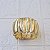 Bracelete ondas ouro acetinado semijoia - Imagem 2