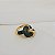 Conjunto brinco e anel elos zircônia verde ouro semijoia - Imagem 3