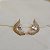 Conjunto brinco e anel flor zircônia ouro semijoia - Imagem 3