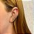 Brinco ear cuff zircônia ouro semijoia 25k02014 - Imagem 2
