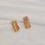 Brinco ear cuff zircônia ouro semijoia 25k02014 - Imagem 2