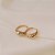 Brinco argolinha gota ouro semijoia 25k03020 - Imagem 2
