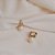 Brinco argolinha pérola zircônia ouro semijoia 18k03003 - Imagem 2