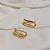 Brinco ear hook zircônia ouro semijoia - Imagem 3