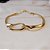 Colar elos liso ouro semijoia - Imagem 3