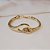 Pulseira elos liso ouro semijoia - Imagem 3