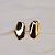 Brinco pressão orgânico liso ouro semijoia 6861905 - Imagem 3