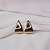 Brinco pressão triangular liso ouro semijoia 5906305 - Imagem 1