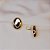 Brinco pressão oval ouro semijoia 6577905 - Imagem 2