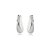 Brinco pressão gota metal liso ródio semijoia 6180205 - Imagem 1